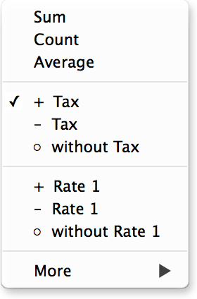 Summary Menu - Extended