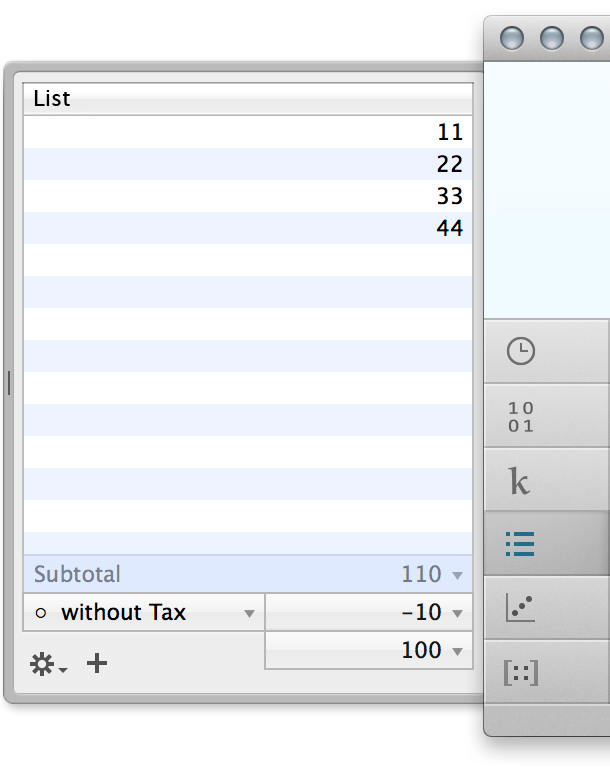 Total without tax