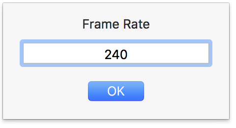 Timecode Sheet - Custom fps