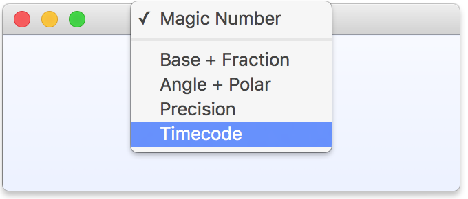 Timecode Window Popup