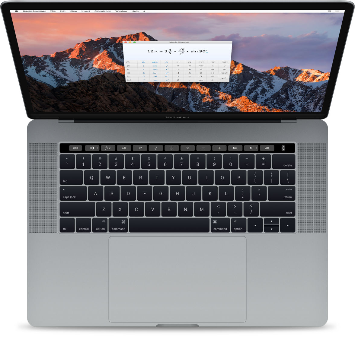 TouchBar Macbook Monochrome