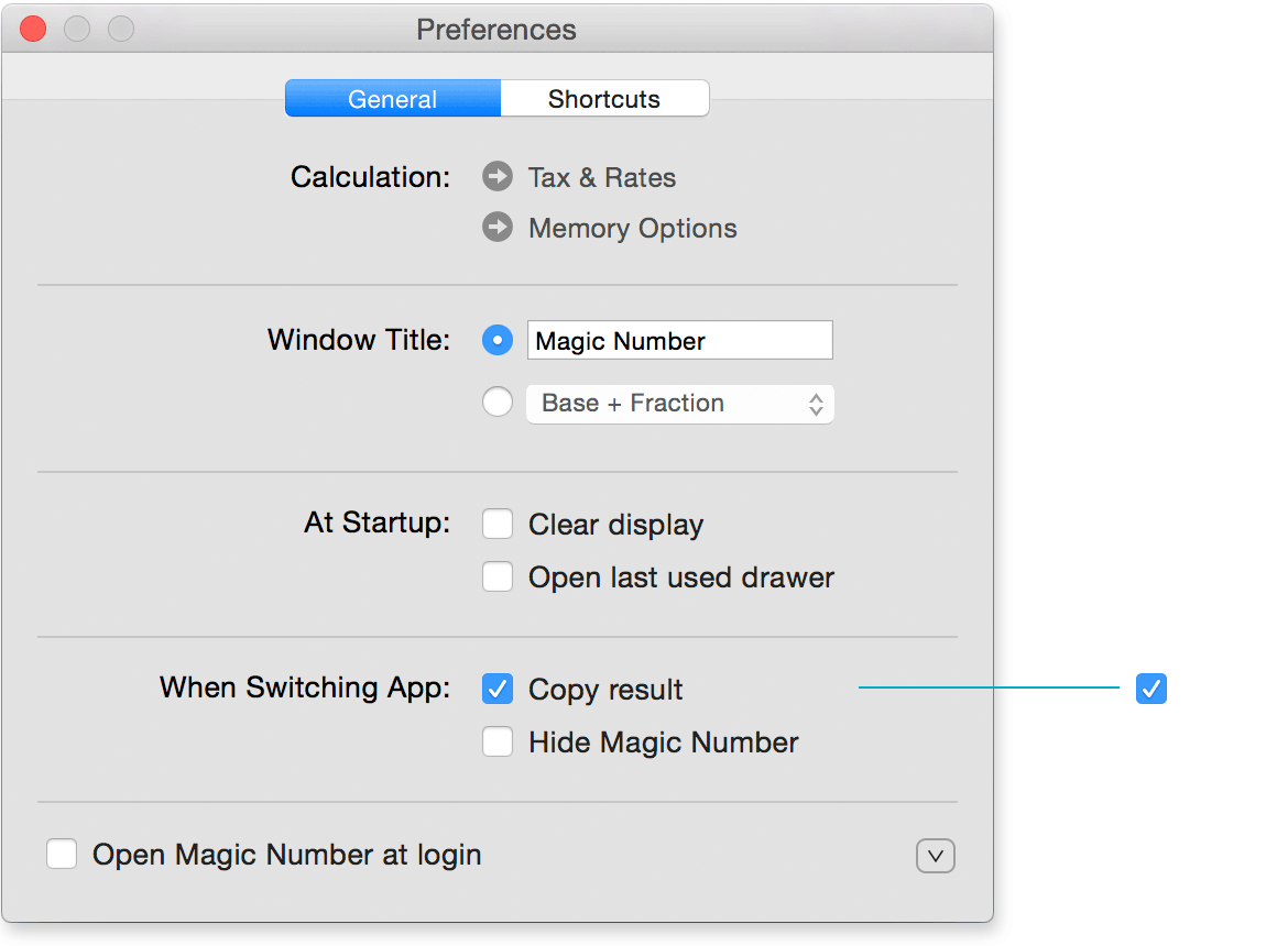 Preferences General Annotations